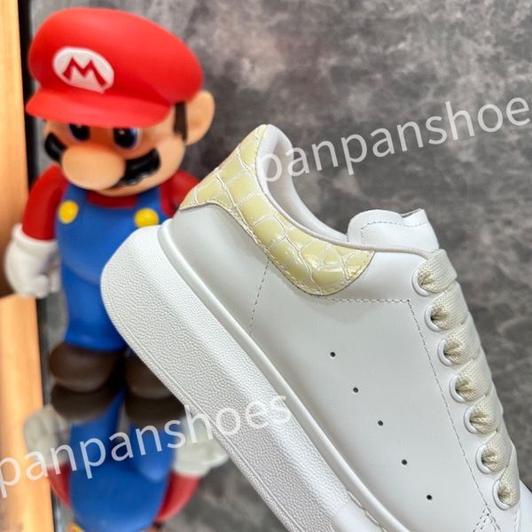 

new luxury designer sneakers casual shoes leather lace up men fashion platform white black mens womens espadrilles sports trainer