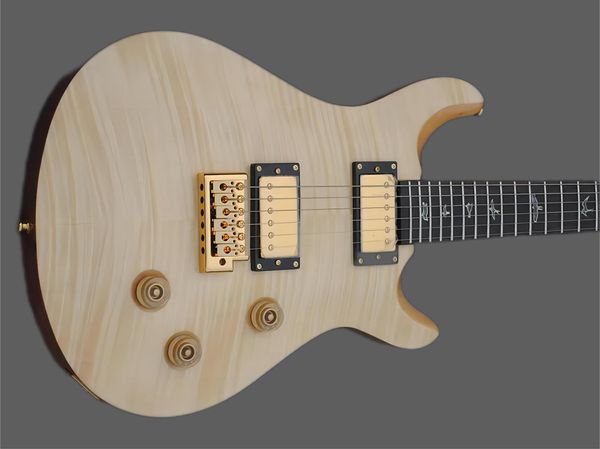 

flame maple prs electricguitar, wood fingerboard bird inlay, metal fitting