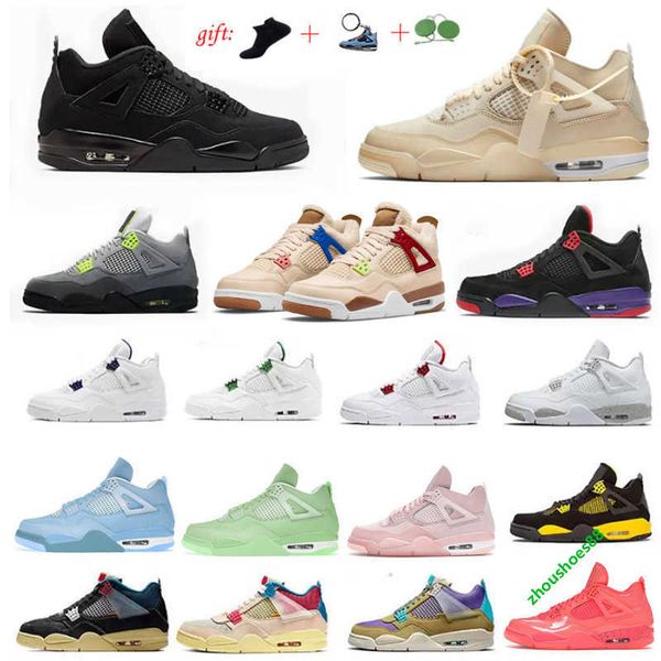 

shoes basketball for men women 4s military black cat sail university blue thunder infrared jumpman 4 cactus jack bred cool grey sports train