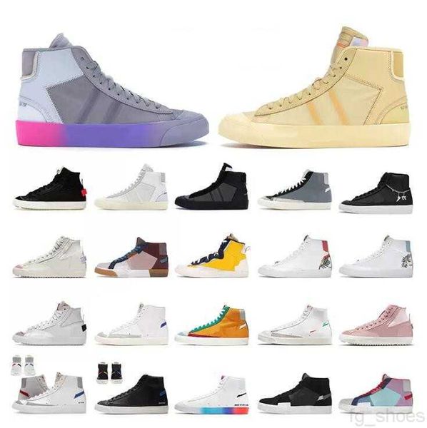 

og blazer mid 77 vintage blazers jumbo women casual shoes black white indigo pine green pomegranate arctic punch mens trainers designer plat