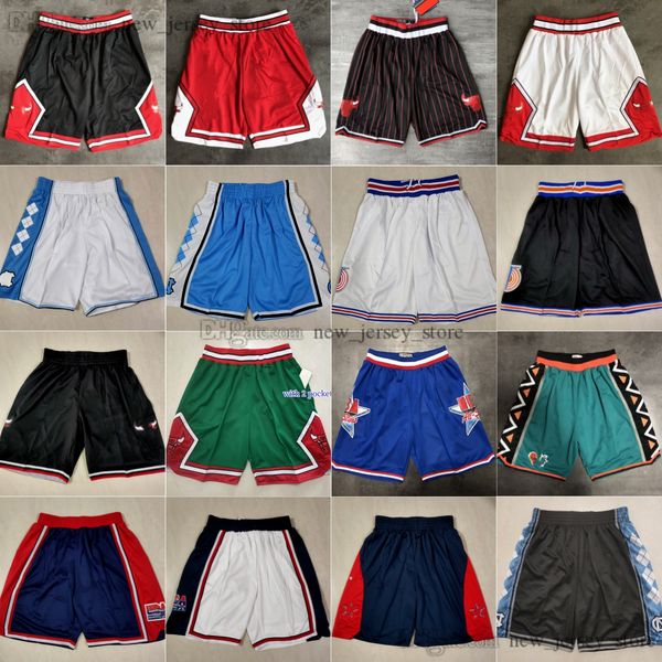 

classic retro mesh basketball shorts stitched movie breathable gym training beach pants 1995 all-star sweatpants pant short north carolina c, Black