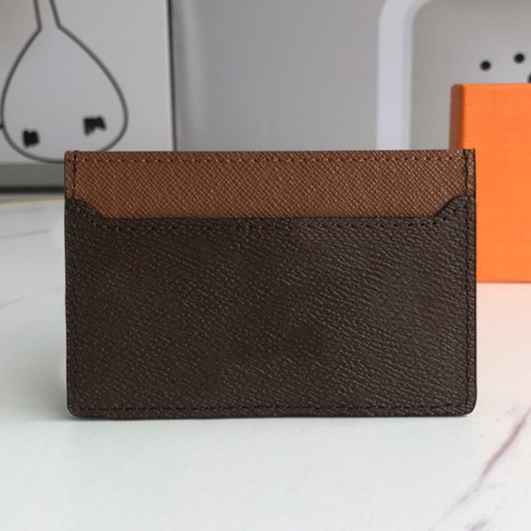 

men business card holders wallet women credit purse leather pouch coin key mini id bags 62666, Brown;gray