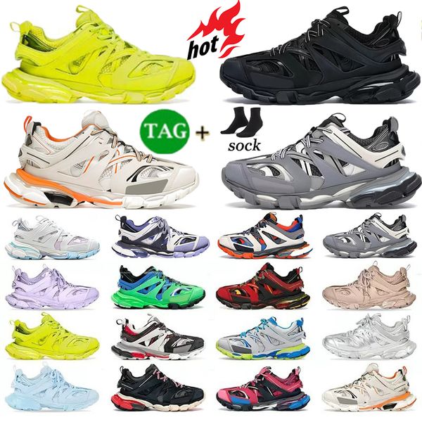 

designer new luxury brand track 3 3.0 men women for casual shoestriple white black sneakers tess s gomma leather trainer nylon printed platf