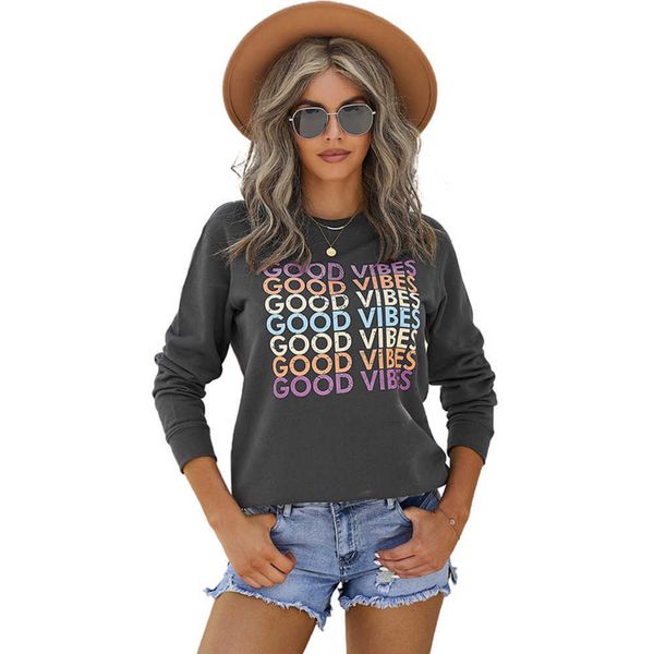 

shi ying round neck printed sweater 2023 spring and autumn new casual coat faux black leather jacket jackets for women women's top