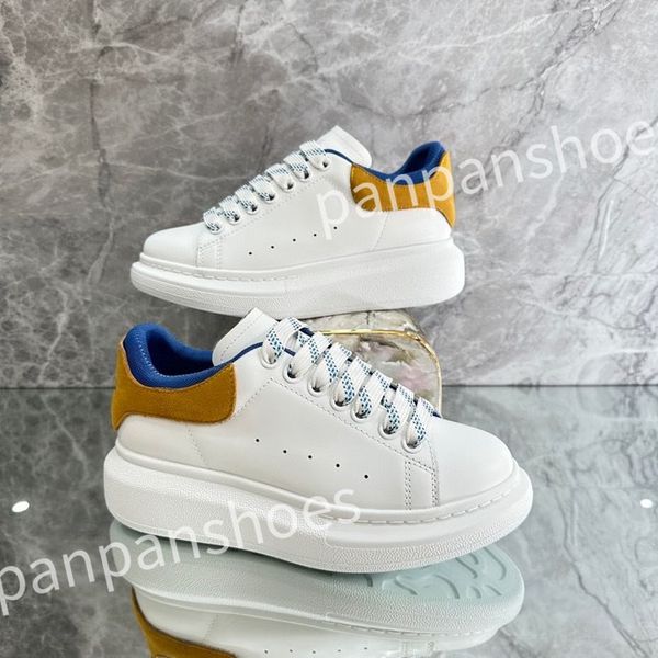 

new luxury designer sneaker shoe women casual shoes mens leather white platforms with black outdoor sneakers size 35-46