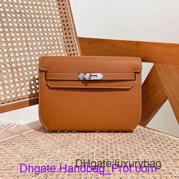 

hrems designer wholesale kyllie tote bags online store commuter briefcase one shoulder underarm crossbody cowhide gold brown versatile bag w