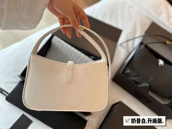 

bags cross body 5a plain underarm bag luxury le5a7 homeless style hobo designer y messenger style high small bag24cm, Black;red