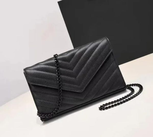 

fashion designer woman bag women shoulder bag handbag purse original box genuine leather cross body chain high grade quality yslity yslsity