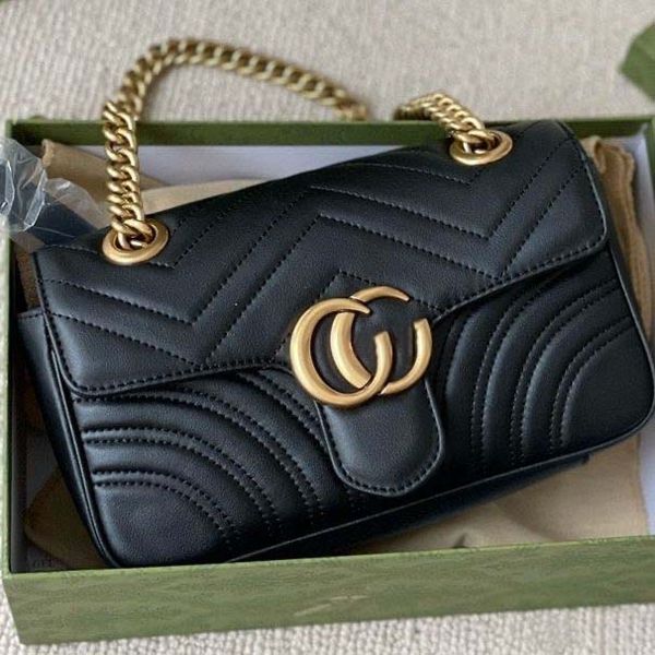 

women marmont shoulder bags designer handbag cross body guccis bag women fashion classic tote luxuries bag genuine leather classic