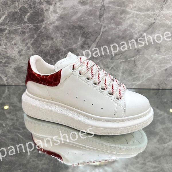 

2023 new luxury designer sneakers casual shoes leather lace up men fashion platform white black mens womens espadrilles sports trainer