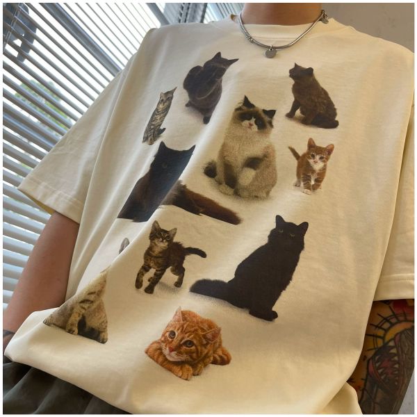 

white tees shirts 2023ss t shirt men women fashion nice cotton, Black;brown