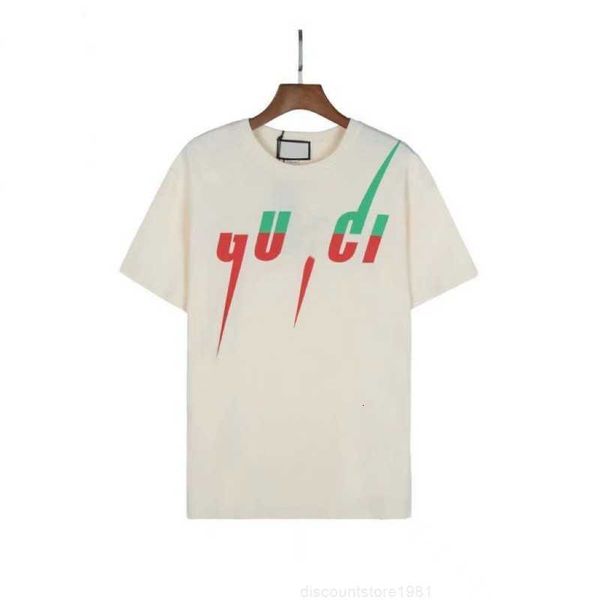 

mens t shirts g lightning letter printed short sleeve fashionable cotton breathable sweatshirt mens and womens high lothing, White;black