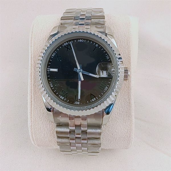 

designer watches datejust fashion watch mechanical stainless steel montre de luxe 41mm 36mm quartz bezel diamond watch mens sb008 c23, Slivery;brown