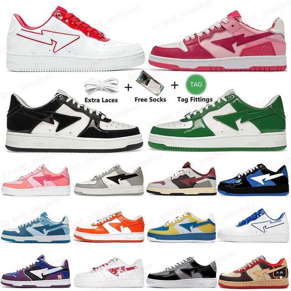 

sk8 sta running shoes 2023 a bathing abc camo combo pink black white orange camouflage men women trainers sports sneakers classic platform s
