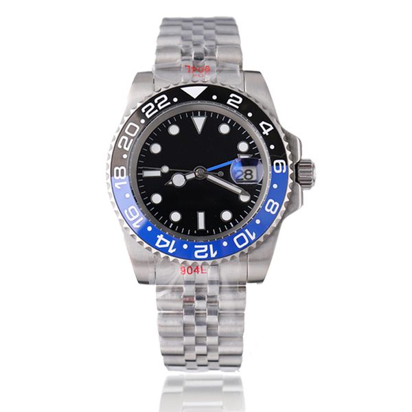 

mens watch designer gmt watches automatic movement 904l stainless steel luminous sapphire waterproof wristwatches montre de luxe new master, Slivery;brown