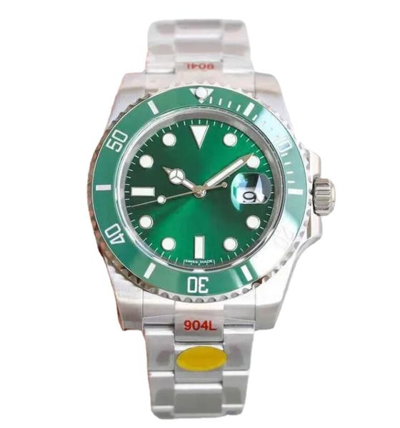 

new style deluxe wristwatches men watch automatic mechanical wristwatch sapphire watches eta 2836 movement ceramic bezel 116610 model stainl, Slivery;golden