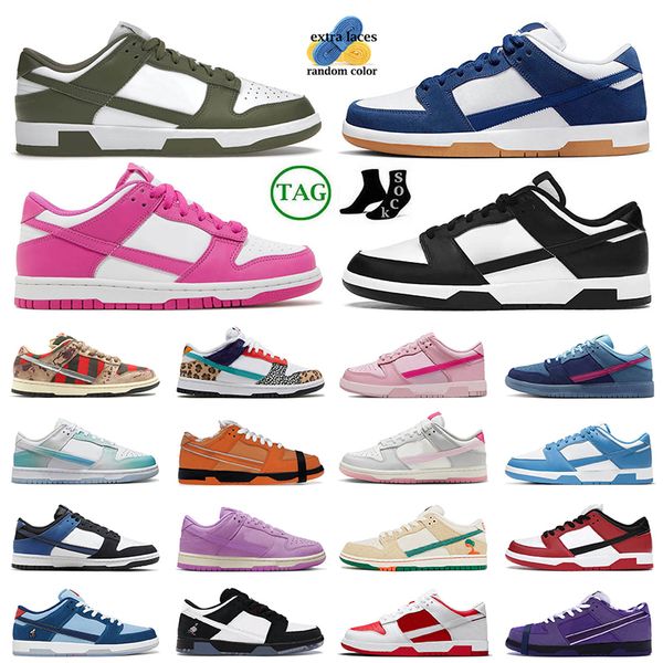 

2023 designer low flat running shoes panda triple pink chunky grey fog university blue valentines day medium run the jewels og trainers snea