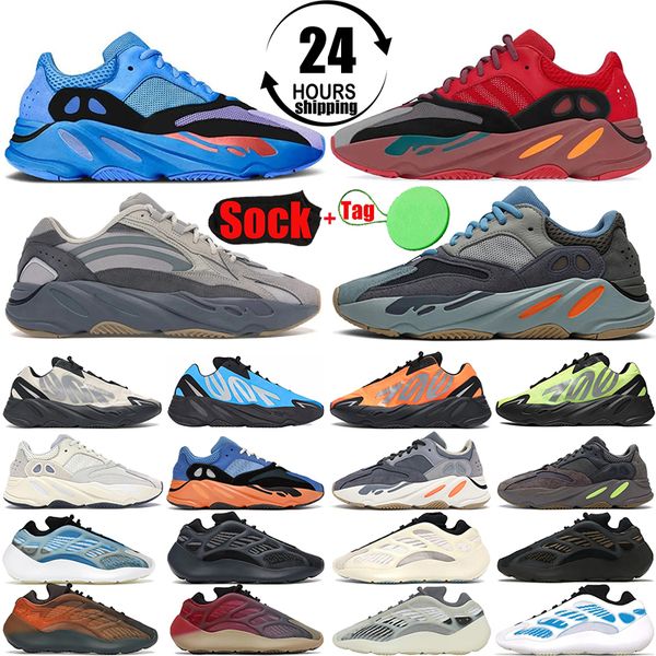 

designer 700 v2 running shoes 700s v3 for men women trainers hi-res blue red magnet alvah azael fade salt safflower salt analog sneakers run, White;red
