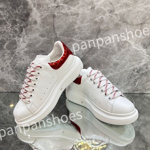 

2023 luxury designer sneakers casual shoes leather lace up men fashion platform white black mens womens espadrilles sports trainer