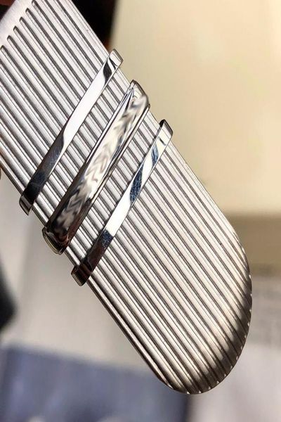 

2021 new fashion money clips men039s banknote clip six star logo fine steel wallet6339836, Black