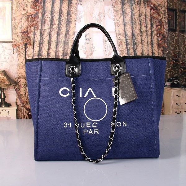 

designer beach bag luxury women's handbags evening bag ch brand canvas travel bag women fashion designer large female backpack large cc