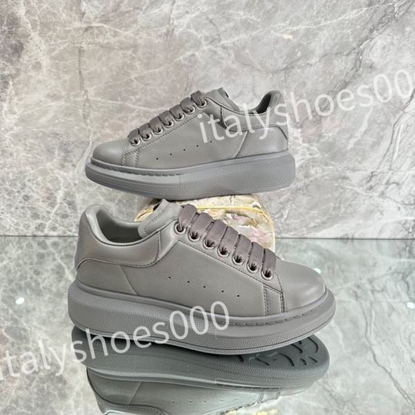 

2023 genuine leather casual shoes platform sneakers brand design women autumn fashion sports ladies vulcanized men, Black