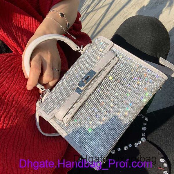 

wholesale 8a quality hrems kyllie shoulder handbags of sale 23 early spring new product womens bag with diamond inlaid super dazzling rhines