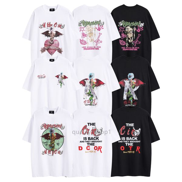 

23ss designer mens t shirts womens fashion summer loose print letters half sleevet-shirt luxurys tee casual streetwear short sleeve clothes, White;black