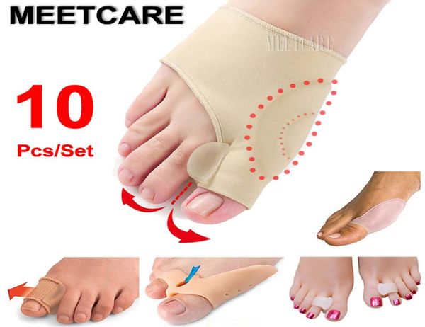 

10pcs hallux valgus toe sleeve corrector relieve foot pain thumb bunions protector gel big toe pedicure toes separator ortics5889513