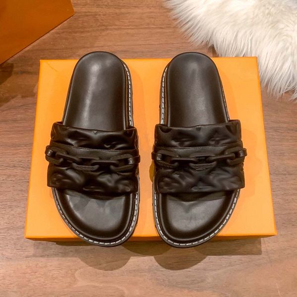 

2023 designer sandals women's slippers sandals new high heel jelly women's shoes multi color glossy frosted interactive, Black