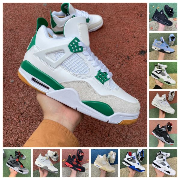 

basketball shoes 4 4s jumpman men women university blue pine green red thunder sail white cement military black cat infrared midnight navy s
