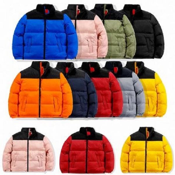 

2028 fashion mens winter parka windbreaker jacket zipper warm lovers stand collar short thin and thickened outwear windbreaker size -2xl wi, Gray