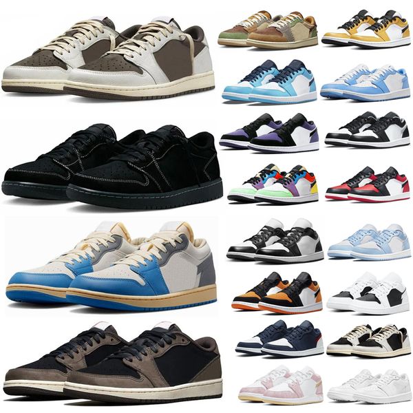 

reverse mocha jumpman 1 low basketball shoes 1s tokyo vintage zion voodoo black phantom white cement denim tears unc smoke grey sneakers wom