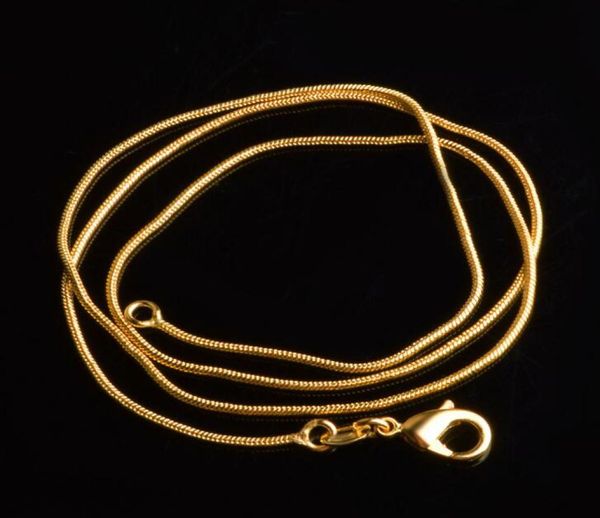

1mm gold chain necklace for women jewelry luxury diy jewelry necklaces wholesale 16 18 20 22 24 26 28 30 inch2805713, Silver