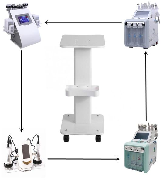 

2020 new factory beauty machine trolley stand white beauty spa salon trolley furniture for salon machine equipment4964825