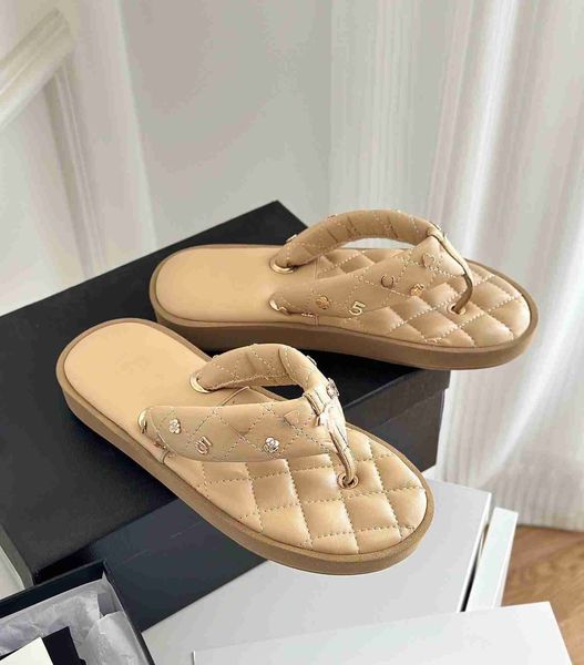 

designer sandal women channel slides platform beach outdoor leather flip flop flat sandals hawaii style sandal for summer beach casual light, Black