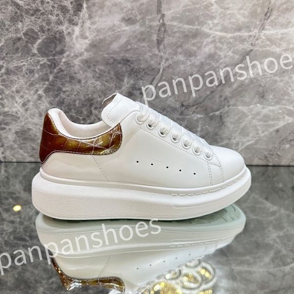 

2023 new luxurys designer sneakers casual shoe leather lace up men fashion platform white black mens womens espadrilles sports trainer