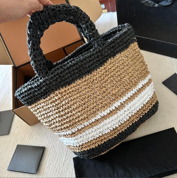 

women totes sun grass woven shopping bags, woven and leather, design is also very practical, large capacity handbag