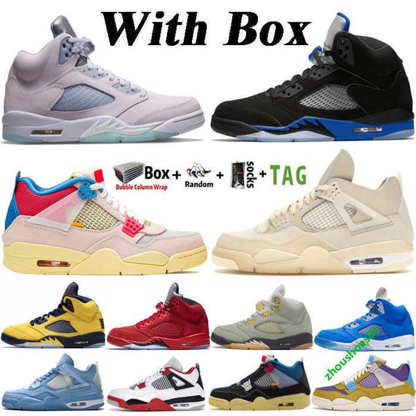 

box 2023 with high og 4 sail black cat mens basketball shoes 4s white oreo cool grey thunder 5 5s easter racer blue what the women sneakers
