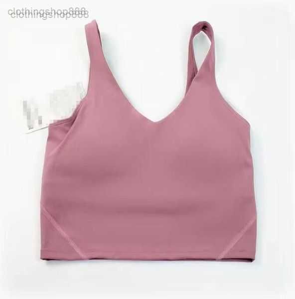 

yoga outfit lulus lemmons u-shaped bra type back align tank gym clothes casual running nude tight sports fitness beautiful underwear vest s, White