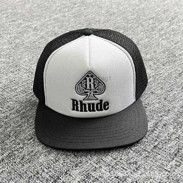 

rhude ball caps tide brand american truck hat men's and women's same style flat brim baseball cap autumn winter 4 lvbw, Blue;gray