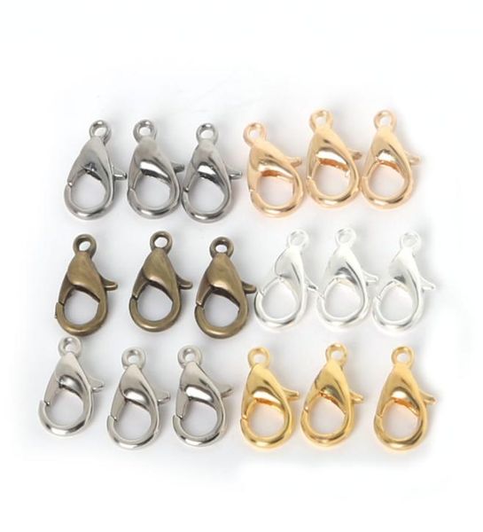 

10121416mm 1000pcs metal lobster clasps hooks for jewelry making finding connect buckle diy necklace7981050