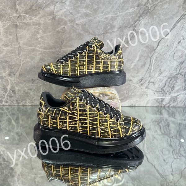

new luxury casual shoes small white shoes lovers' letters flat bottom lace up board shoes men's and women's sports low shoes, Black