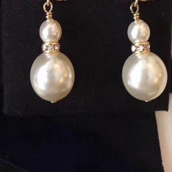 

luxury designer earrings pearl earrings for woman s925 sterling silver pin earrings supply, Golden
