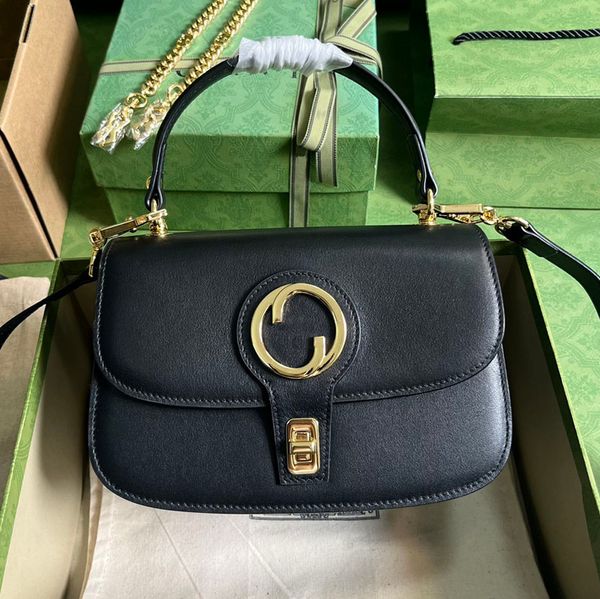 

designer bag shoulder blondie handbag versatile large capacity portable messenger leather bag black white brown green pink 23cm
