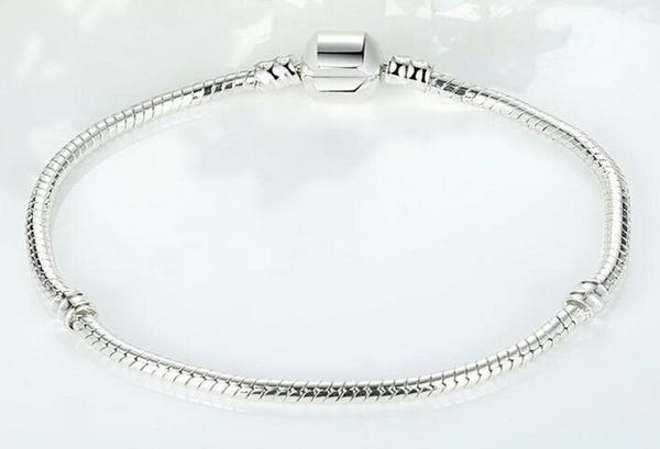 

classic fashion link bracelets europe style plating 925 silver chain spring clasps diy bracelets & bangles accessories jewelry1579629, Black
