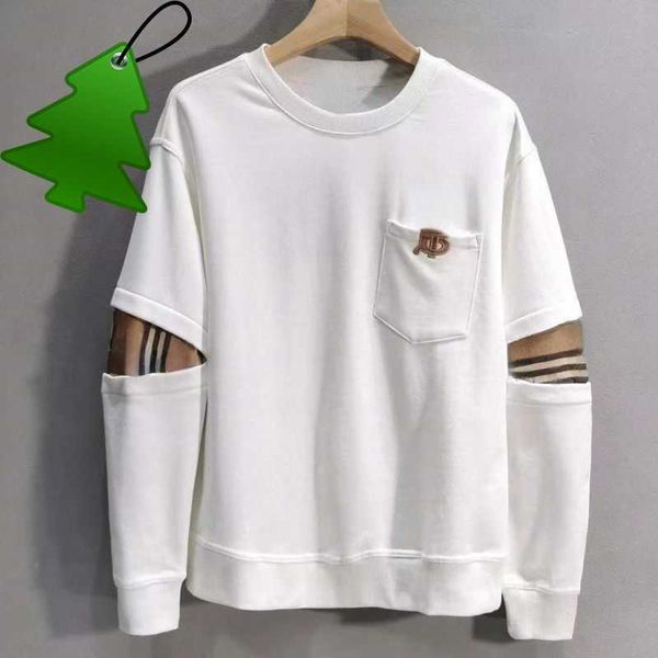 

4xl 5xl burb hoodie mens sweatshirt designer sweater tb embroidery long-sleeved tshirt men women sweaters cotton pullover coat, Black