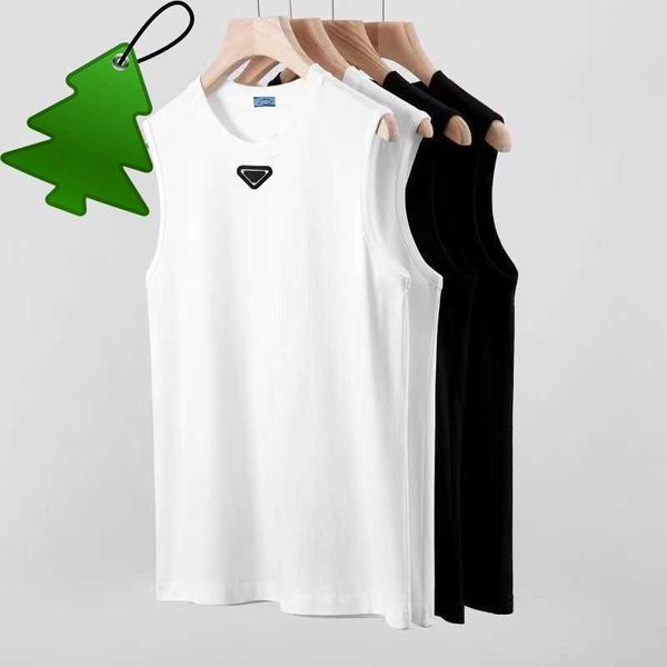 

men's designer t-shirt tees mens tank t shirts summer slim fit sports breathable sweat-absorbing black underwear bottom fashion clothi, White;black
