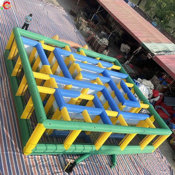 

outdoor activities 9x9x2mh (29.5x29.5x6.5fth) commercial giant inflatable maze tag arena corn farm tourism sport games for sale