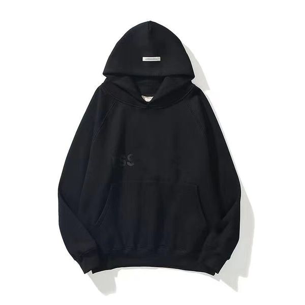 

ess hoodie mens women hoody warm designer hoodies fashion streetwear pullover sweatshirts loose hooded jumper clothing size, Black